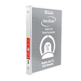 BAZIC 1/2" White 3-Ring View Binder w/ 2-Pockets (1-PACK)