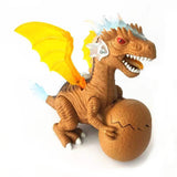 Prehistoric Past Walking Dinosaur With Wings Toy With Lights And Sound - Brown