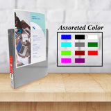 BAZIC 1/2" 3-Ring View Binder w/ 2-Pockets (Pack of 12)