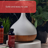 Aromar Wood Enlightenment 100 mL Ultrasonic Essential & Fragrance Oil Diffuser (Black)