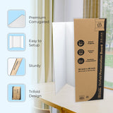 BAZIC 36" X 48" White Tri-Fold Corrugated Presentation Board, Case Pack of 24