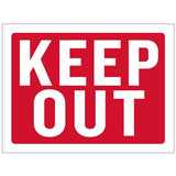 BAZIC 9" X 12" Keep Out Sign, pack of 24