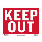 BAZIC 12" X 16" Keep Out Sign, pack of 24