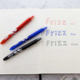 BAZIC Frizz Assorted Color Erasable Gel Pen with Grip (3/Pack), pack of 24