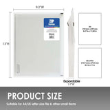 BAZIC Clear A4/Letter Size Zip Envelope, pack of 24