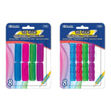 BAZIC Assorted Color & Shape Gel Pencil / Pen Grip (8/Pack), pack of 24