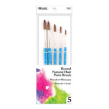 BAZIC Flat Natural Hair Paint Brush (5/Pack) / Box Qty - 24