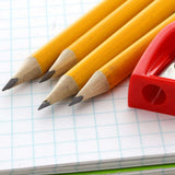 BAZIC 4 #2 Triangle Yellow Pencil w/ Sharpener, pack of 24