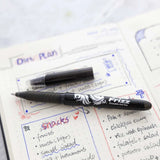 BAZIC Frizz Black Erasable Gel Pen with Grip, pack of 24