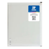 BAZIC Clear A4/Letter Size Zip Envelope, pack of 24