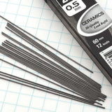 BAZIC 12 Ct. 0.5 mm Ceramics High-Quality Mechanical Pencil Lead (3/Pack), pack of 24