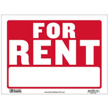 BAZIC 12" X 16" For Rent Sign, pack of 24