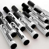 BAZIC Black Chisel Tip Dry-Erase Markers (3/Pack), pack of 24