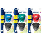 BAZIC Dual Blades Sharpener w/ Triangle Receptacle (2/Pack), pack of 24