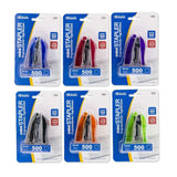 BAZIC Mini Stand-Up Standard (26/6) Stapler w/ 500 Ct. Staples, pack of 24