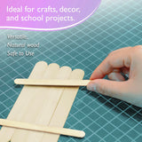 BAZIC Natural Craft Stick (100/Pack), pack of 24