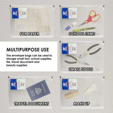 BAZIC Clear A4/Letter Size Zip Envelope, pack of 24