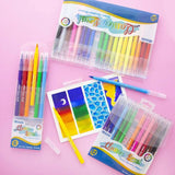 BAZIC Classico Brush Markers 12 Colors, Fine Line Washable Coloring Marker, Non Toxic Art Supplies (12/Pack), 12-Pack