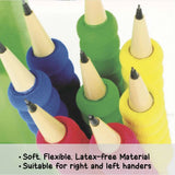 BAZIC Assorted Color & Shape Foam Pencil / Pen Grip (8/Pack), pack of 24