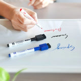 BAZIC Magnetic Dry Erase Marker, Fine Tip Whiteboard Markers (3/Pack), 24-Packs