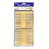 BAZIC Natural Craft Stick (100/Pack), pack of 24