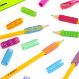 BAZIC Assorted Color & Shape Gel Pencil / Pen Grip (8/Pack), pack of 24