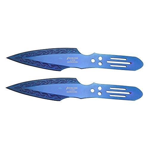 safetystun 2 Piece Throwing Knife Blue Color