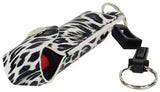Safety Wildfire 1.4% 1/2 oz. Pepper Spray and Leopard Print Leatherette Holster (Black/White)