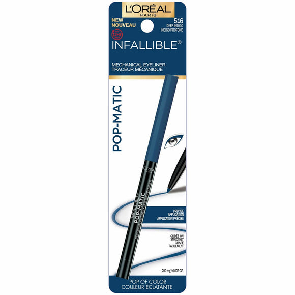 L'Oreal Paris Infallible Pop-Matic Mechanical Eyeliner (Deep Indigo)