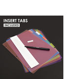 3-Ring Binder Dividers with 8-Insertable Color Tabs (Case of 144)