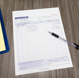 30-Count 8 3/8" x 10 11/16" 2-Part Carbonless Purchase Order Forms (Case of 72)