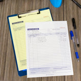 30-Count 8 3/8" x 10 11/16" 2-Part Carbonless Purchase Order Forms (Case of 72)