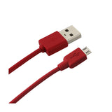 3-in-1 Micro USB Charging Pack (Wall Charger, Car Adapter, 3.3 ft. Cable) (Red)