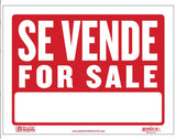 9" x 12" Se Vende Sign (Case of 480)