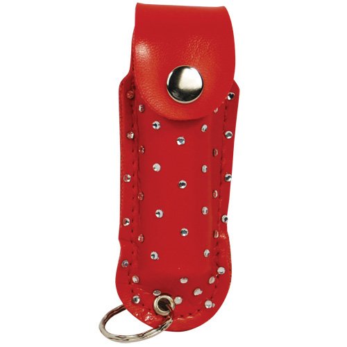 Safety Technology WF-R-RED Wildfire 1/2 ounce with Rhinestone Leatherette Holster Red