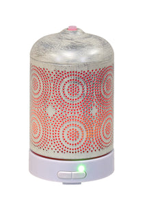 Aromar Ultrasonic Metal Infinity Oil Diffuser (Brushed White)